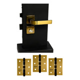 Fechadura Para Porta Wc Banheiro Modena Bronze +dobradiç Mgm