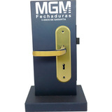 Fechadura Porta Madeira Interna Bronze Stilo Alavanca Mgm