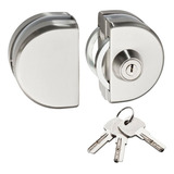 Fechadura Pressão Vidro Porta Correr Vv 059 Pk Inox Escovado
