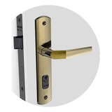 Fechadura Soprano Externa Popline Antique Reta Oxidada 40x53