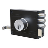 Fechadura Stam 701/100 3 Pinos Preto Fo Portão Porta + Segur