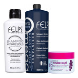 Felps Omega Zero Resistance 500ml+shampoo Antirresiduo+maski