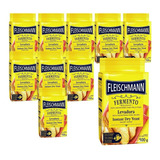 Fermento Biológico Seco Instantâneo Fleischmann 500gr Kit 10