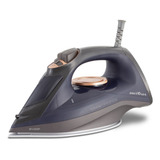 Ferro De Passar A Vapor Bfv2000p Ceramic Azul Marinho Preto Dourado Britânia 220v
