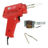 Ferro De Solda Elétrico De Estanho Tipo Pistola Hikari Kit 127v