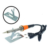 Ferro De Solda Profissional Com Aquecimento Rápido Para Eletrônica, Soldar Plástico E Artesanato Com Suporte Soldador Estanho 60w 127v 300°
