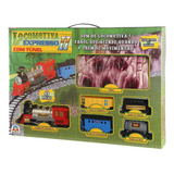 Ferrorama Locomotiva Expresso 2 Com Túnel - Braskit
