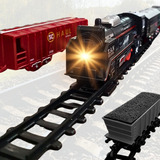 Ferrorama Locomotiva Trem Elétrico Com Luz 20pçs 2,8 Metros