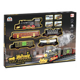 Ferrorama Super Locomotiva Deluxe Com Fumaça E Efeito Sonoro