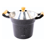 Fervedor Leite Inderramável Aluminio Batido Grosso 2l Preto