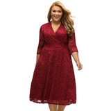 Festa Gospel Batizado #24 Madrinha Vestido Plus Size Renda