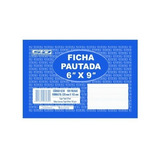 Ficha Pautada 6x9 Com 100 Folhas