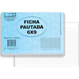 Ficha Pautada 6x9 Com 100 Unidades