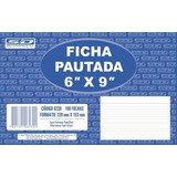 Ficha Pautada 6x9 Pacote Com 100