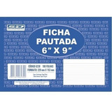 Ficha Pautada 6x9 Pacote Com 100