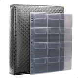 Fichário 10 Folhas Para 120 Moedas 32x24 Cobra Fosco G