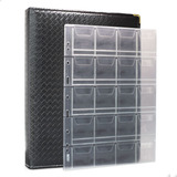 Fichário 30 Folhas 600 Moedas 32x24 Ziper 3d Gg