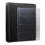 Fichário 50 Fls P/ Cédulas 4 Espaços 32x24 Ziper Matelado Gg