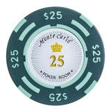 Fichas 14 Gr Clay C/ 25 Modelo Monte Carlo Poker Room 25