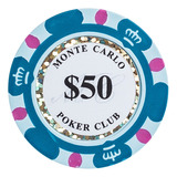 Fichas De Poker Monte Carlo 14 Gms Clay Lote C/ 25 Uns