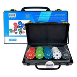 Fichas De Poker Profissional Enumeradas 100 Und C/ Maleta