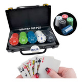 Fichas Poker Numeradas Profissional Maleta 100