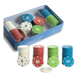 Fichas Poker Profissional 100un C/ Numeração