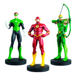 Figura Dc Comics Flash Arqueiro Verde Lanterna Verde Box Set