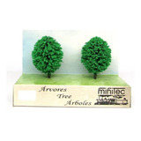 Figuras De Arvores Para Maquetes 02 Peças 1/87 Minitec 730 M