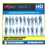 Figuras Humanas Na Escala 1:87 Ho (pack 1) Flegler Designer
