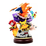 Figure Action Diorama Pokémon Charizard Pikachu Game Boy N64
