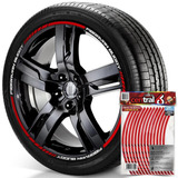 Filete De Roda Fibravan Fibravan Buggy Refletivo Vermelho