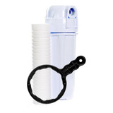Filtro Água 10 Caixa Dágua Cavalete + Refil Pp Com Suporte