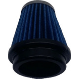 Filtro Ar Esportivo Moto Comet 150cc 50mm 10cm Altura Azul