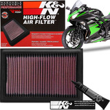 Filtro Ar K&n Kn Ka-2508 Kawasaki Z300 Ninja 250r Ninja 300