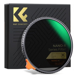 Filtro Black Pro Mist 1/4 72mm Nano-x Nd2 A Nd32 K&f Concept