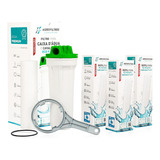 Filtro Caixa D'água E Cavalete Hidrofiltros + 3 Refil Extra