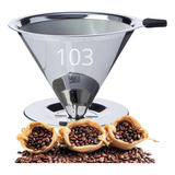 Filtro Coador De Café Aço Reutilizavel 103 Sem Usar Papel