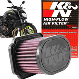 Filtro De Ar Esportivo K&n Kn Ya-6814 Yamaha Mt-07 Mt07 Mt