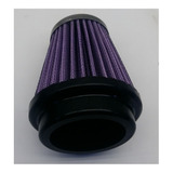 Filtro De Ar Esportivo Moto Bocal 50mm 10cm Altura Roxo