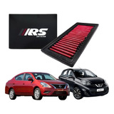 Filtro De Ar Esportivo Rs Nissan March 1.6 16v 2011 Diante
