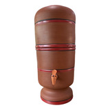 Filtro De Barro 14 Litros Completo Vela Boia Torneira Tampa 