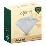 Filtro De Café Para Hario V60 N02 Papel Branco 100 Unidades