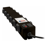 Filtro De Linha 12 Tomadas Metal Régua Eletrica Extensão Cor Preto 127v/220v