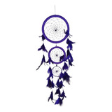 Filtro Dos Sonhos Apanhador 60 Cm Decoração Roxo