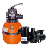 Filtro Piscina F 300p Nautilus Moto Bomba 1/4 Cv Motor Weg