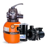 Filtro Piscina F 300p Nautilus Moto Bomba 1/4 Cv Motor Weg