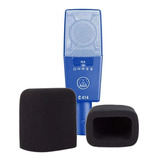 Filtro Pop Espuma Para Microfone Condensador Akg C414,c214 Cor Preto
