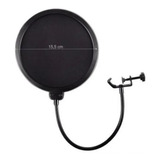 Filtro Pop Filter Dupla Camada Microfones Suporte Prender