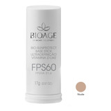 Filtro Solar Base Stick Fps60 Tonalizante Com Cor Bioage
